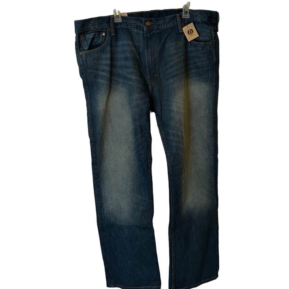 NEW Levis 527 Blue Jeans Slim Bootcut Sits Below Waist Mens Size 44 x 32